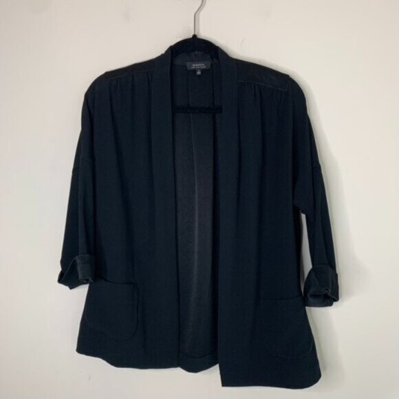 Babaton Aritzia Black Oversized Blazer Kimono Open front Unstructured Size XS - Picture 9 of 14